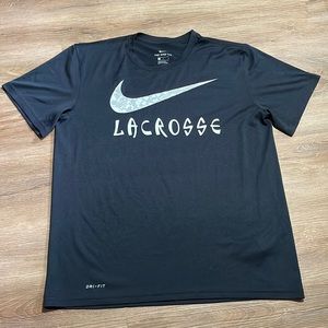 Men’s Black Nike Lacrosse Dri-fit T-shirt